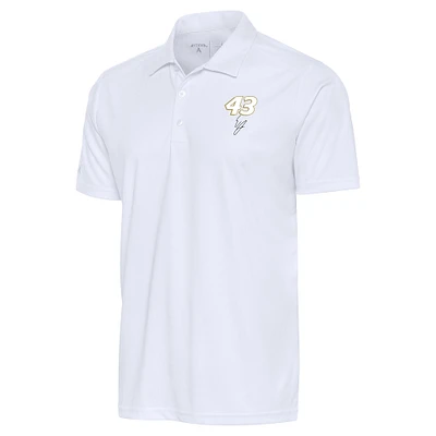 Men's Antigua White Erik Jones Tribute Polo