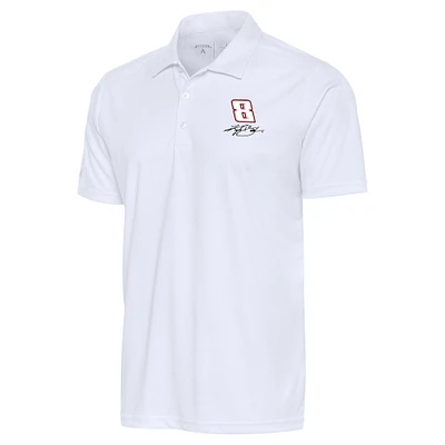 Men's Antigua White Kyle Busch Tribute Polo