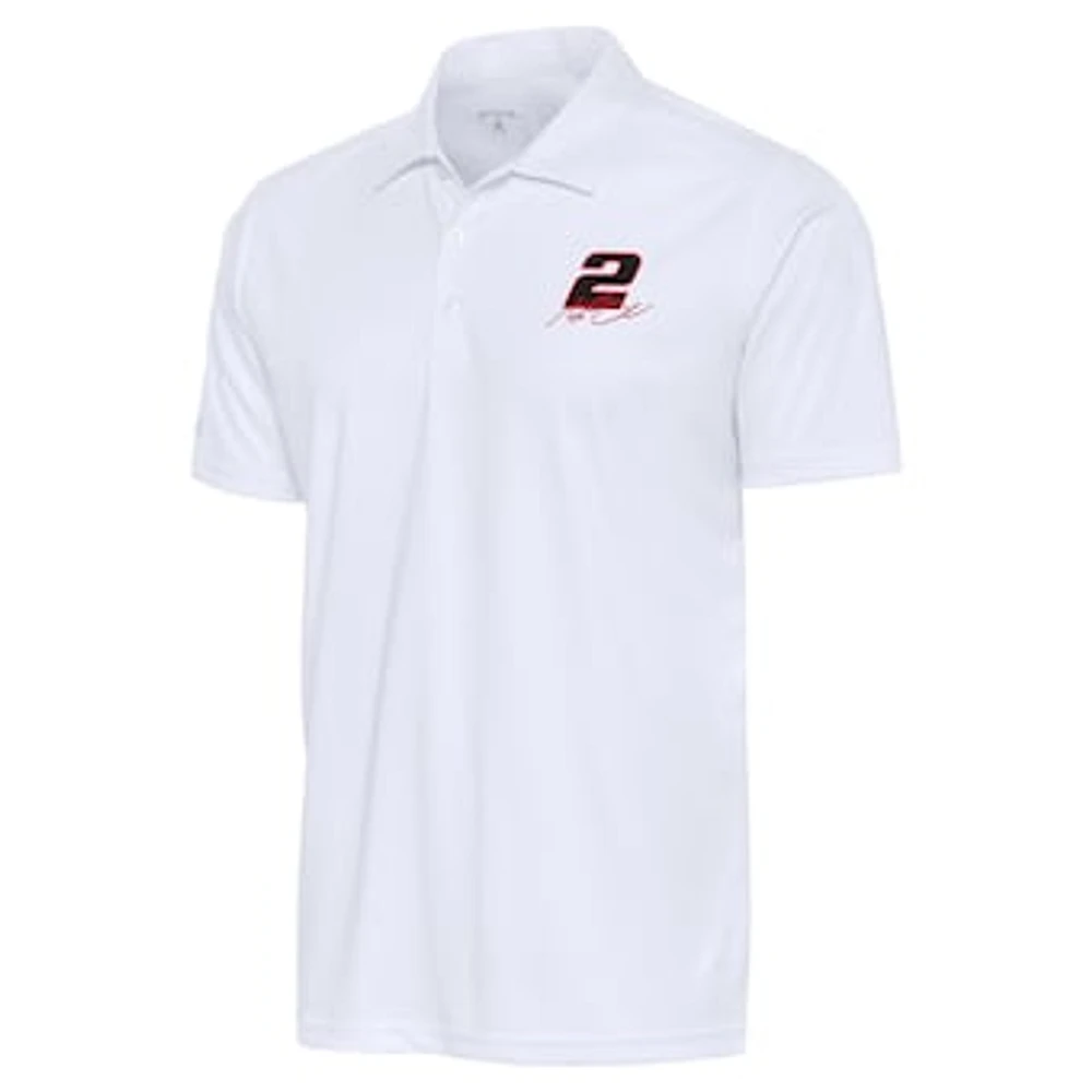 Men's Antigua White Austin Cindric Tribute Polo