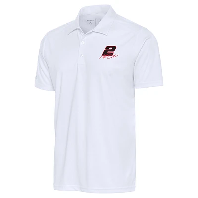 Men's Antigua White Austin Cindric Tribute Polo