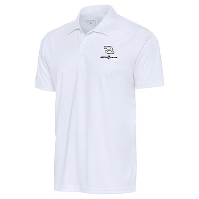 Men's Antigua White Austin Dillon Tribute Polo