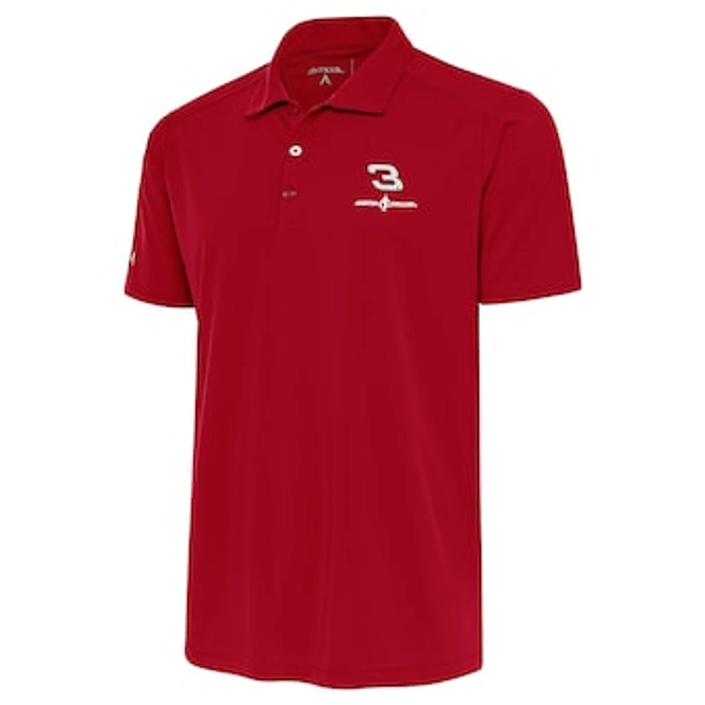 Men's Antigua Red Austin Dillon Tribute Polo
