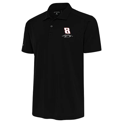 Men's Antigua Black Kyle Busch Tribute Polo