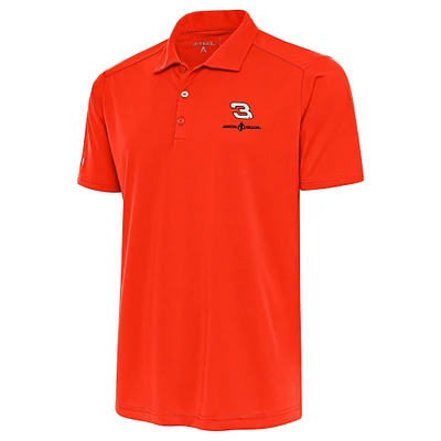 Men's Antigua Orange Austin Dillon Tribute Polo