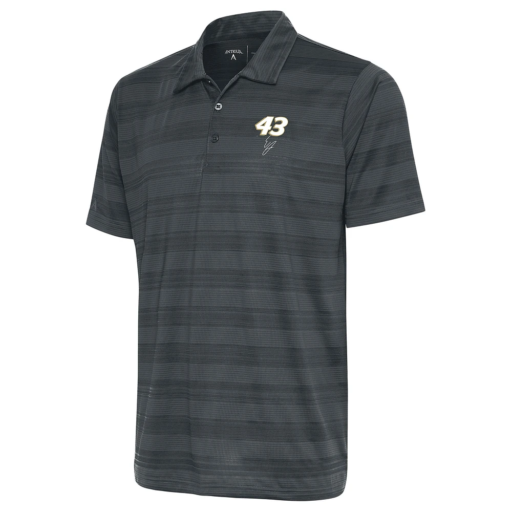Men's Antigua Pewter Erik Jones Compass Polo