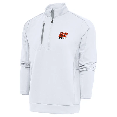 Men's Antigua Joey Logano Generation Quarter-Zip Pullover Top