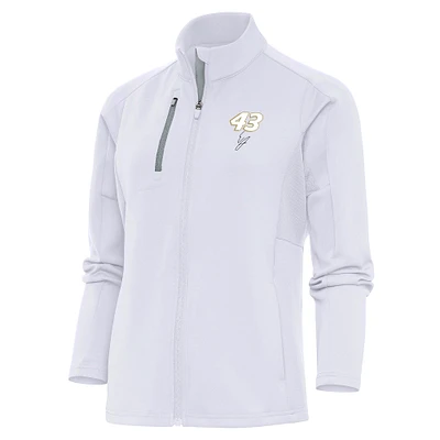 Women's Antigua White Erik Jones Generation Full-Zip Jacket