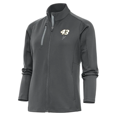 Women's Antigua Pewter Erik Jones Generation Full-Zip Jacket