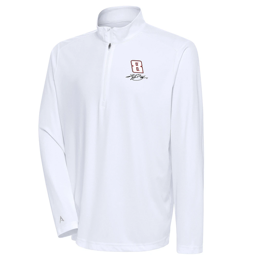 Men's Antigua Kyle Busch Tribute Quarter-Zip Pullover Top