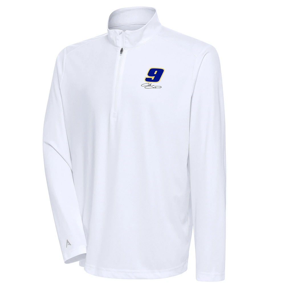 Men's Antigua Chase Elliott Tribute Quarter-Zip Pullover Top