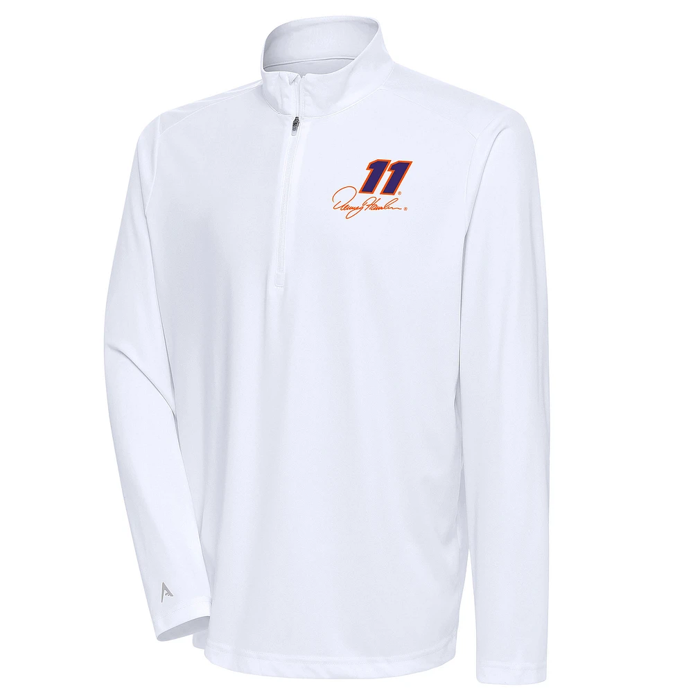 Men's Antigua Denny Hamlin Tribute Quarter-Zip Pullover Top