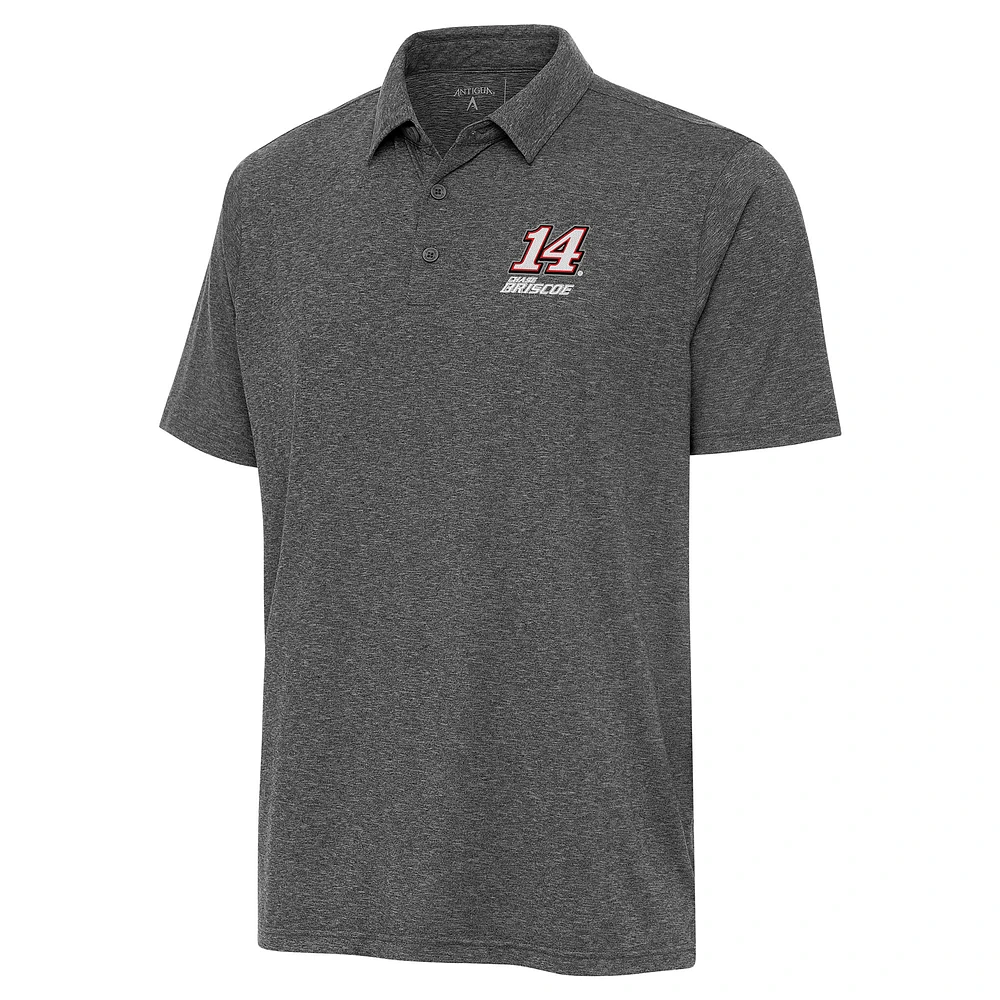 Men's Antigua Heather Black Chase Briscoe Par 3 Polo