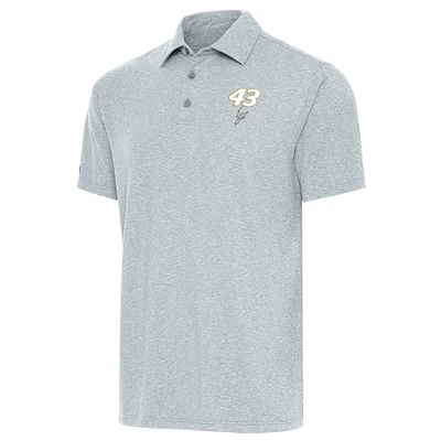 Men's Antigua Heather Gray Erik Jones Par 3 Polo