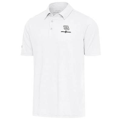 Men's Antigua White Austin Dillon Par 3 Polo