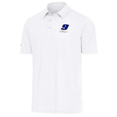 Men's Antigua White Chase Elliott Par 3 Polo