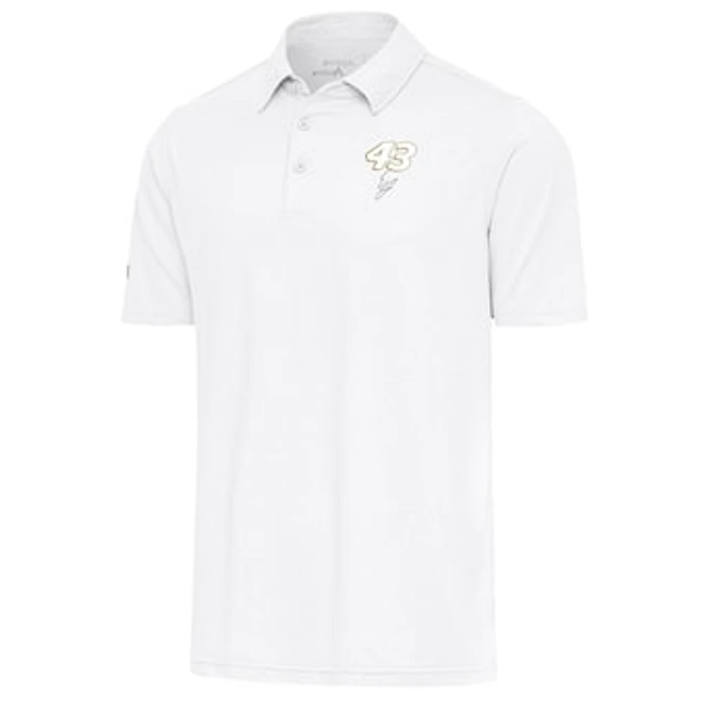 Men's Antigua White Erik Jones Par 3 Polo