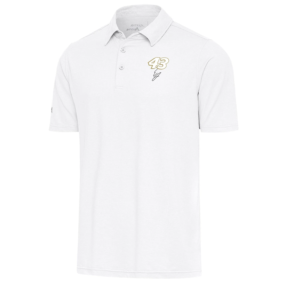 Men's Antigua White Erik Jones Par 3 Polo
