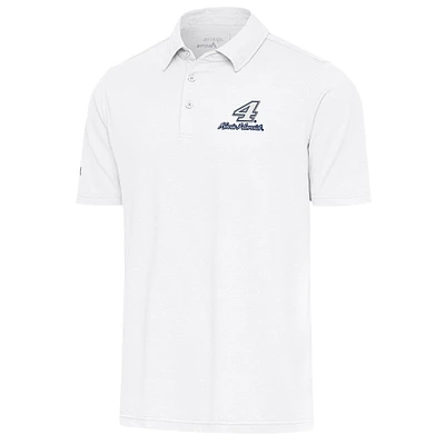 Men's Antigua White Kevin Harvick Par 3 Polo