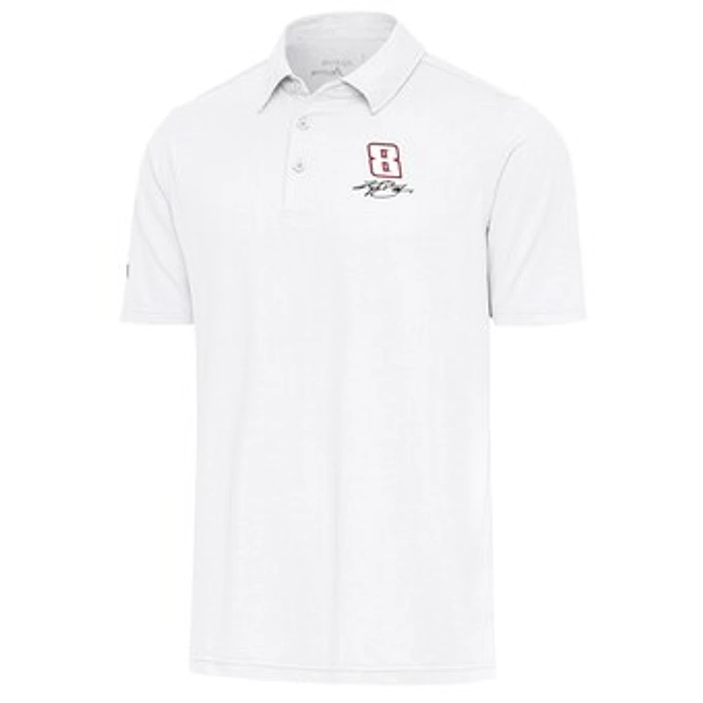 Men's Antigua White Kyle Busch Par 3 Polo