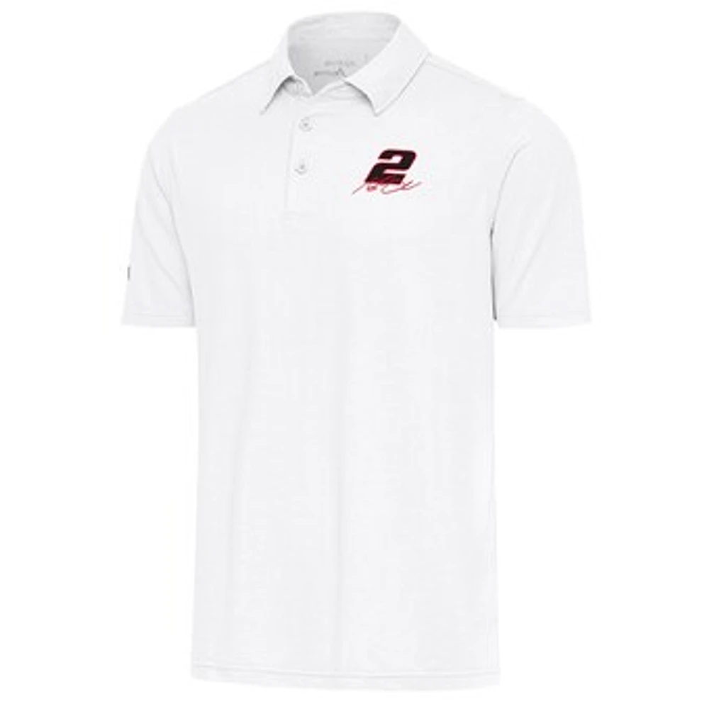 Men's Antigua White Austin Cindric Par 3 Polo