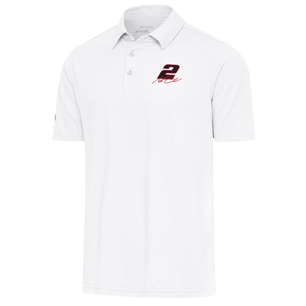 Men's Antigua White Austin Cindric Par 3 Polo