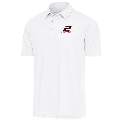 Men's Antigua White Austin Cindric Par 3 Polo