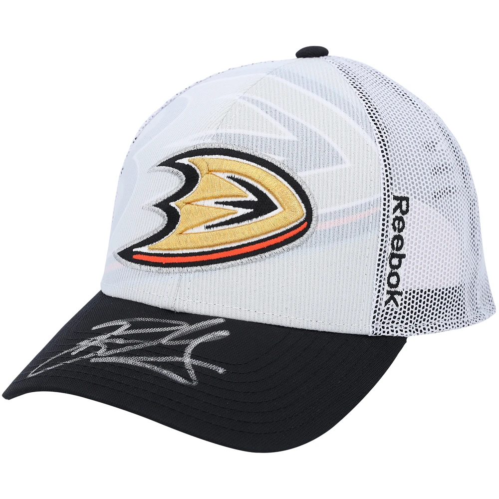 Ryan Getzlaf Anaheim Ducks Autographed White Reebok Cap