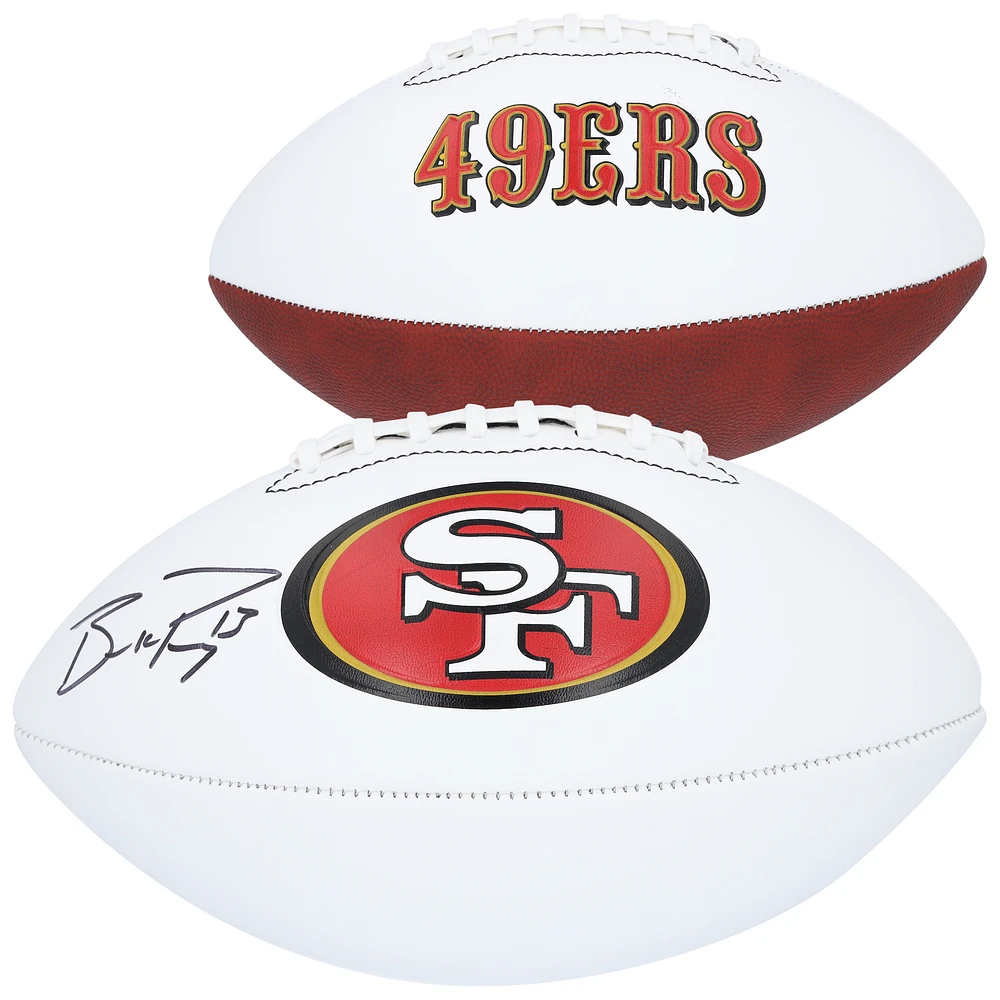 Brock Purdy San Francisco 49ers Autographed Franklin White Panel Football
