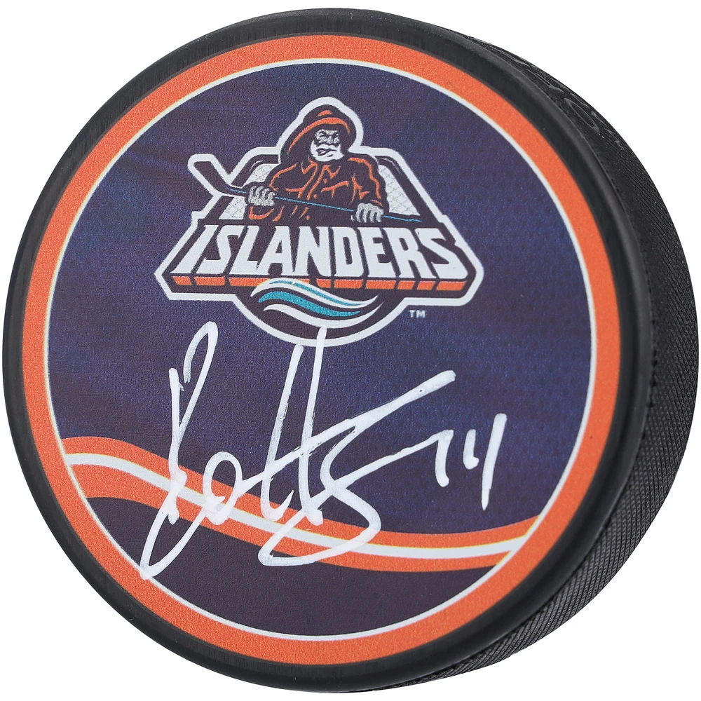 Bo Horvat New York Islanders Autographed 2022-23 Reverse Retro Hockey Puck