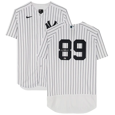 Jasson Dominguez New York Yankees Autographed White Nike Authentic Jersey