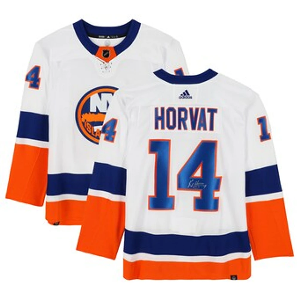 Bo Horvat New York Islanders Autographed White adidas Authentic Jersey