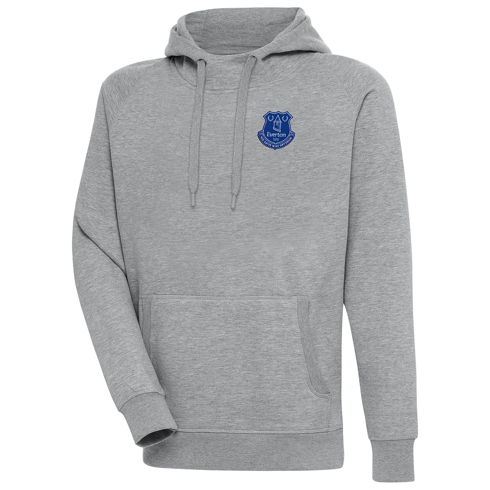 Men's Heather Gray Everton Takeover Pullover Hoodie