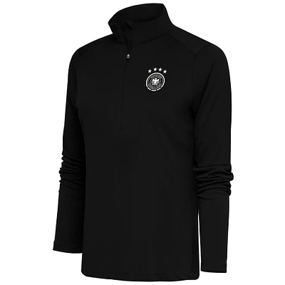 Women's Black Germany National Team Statement Half-Zip Pullover