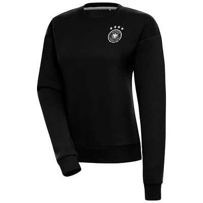 Women's Black Germany National Team Takeover Crewneck Pullover Sweatshirt