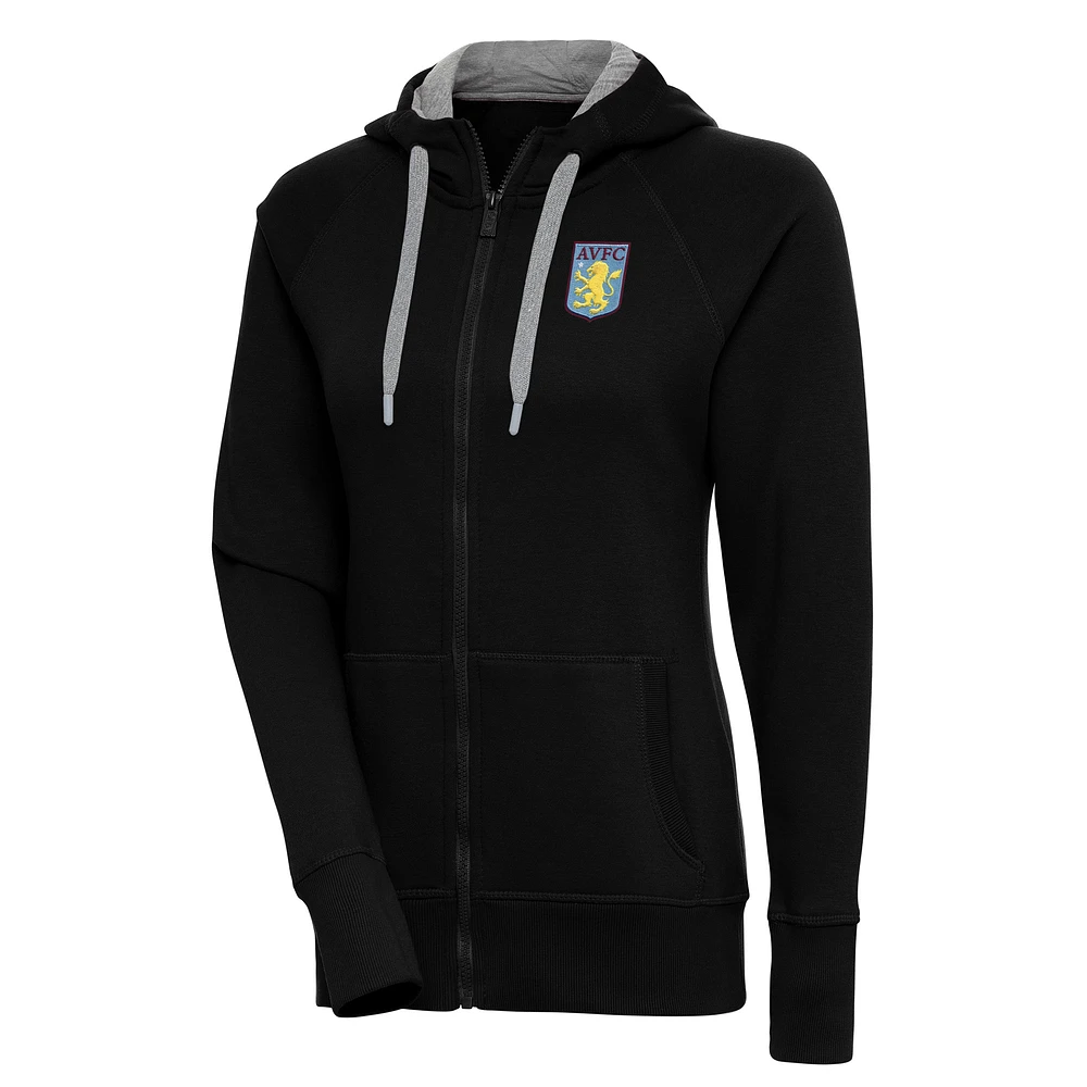 Women's Black Aston Villa Takeover Full-Zip Hoodie
