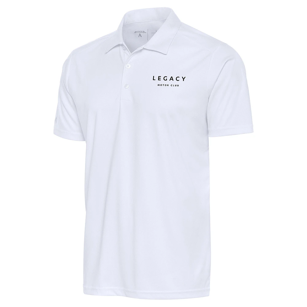 Men's Antigua White LEGACY Motor Club Tribute Polo