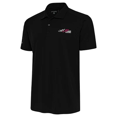 Men's Antigua Black Joe Gibbs Racing Tribute Polo
