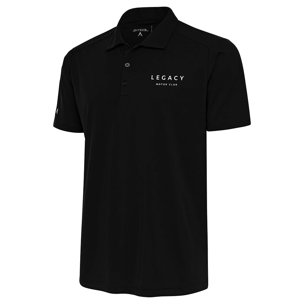 Men's Antigua Black LEGACY Motor Club Tribute Polo
