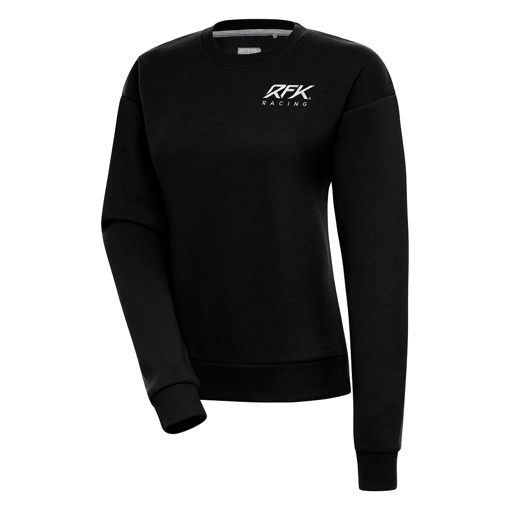 Women's Antigua Black Roush Fenway Keselowski Racing Victory Pullover Sweatshirt