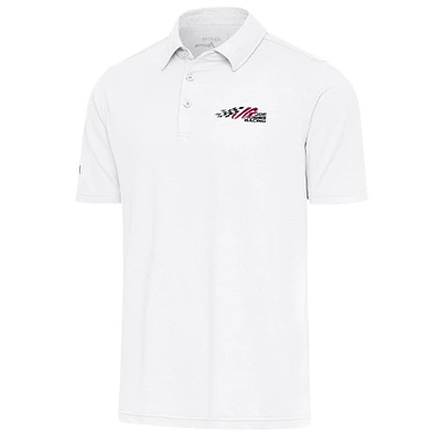 Men's Antigua White Joe Gibbs Racing Par 3 Polo
