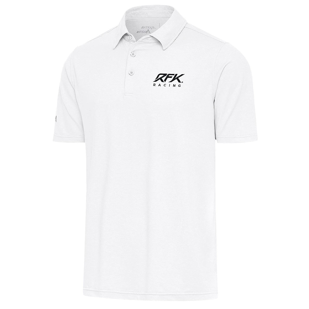 Men's Antigua White Roush Fenway Keselowski Racing Par 3 Polo