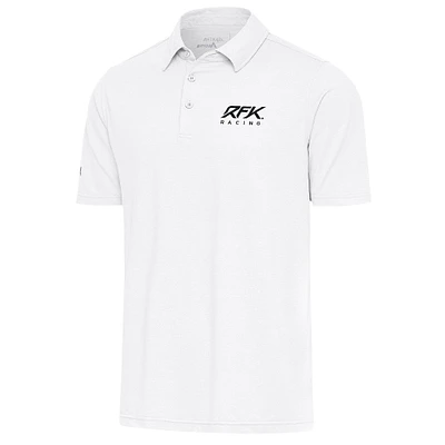 Men's Antigua White Roush Fenway Keselowski Racing Par 3 Polo