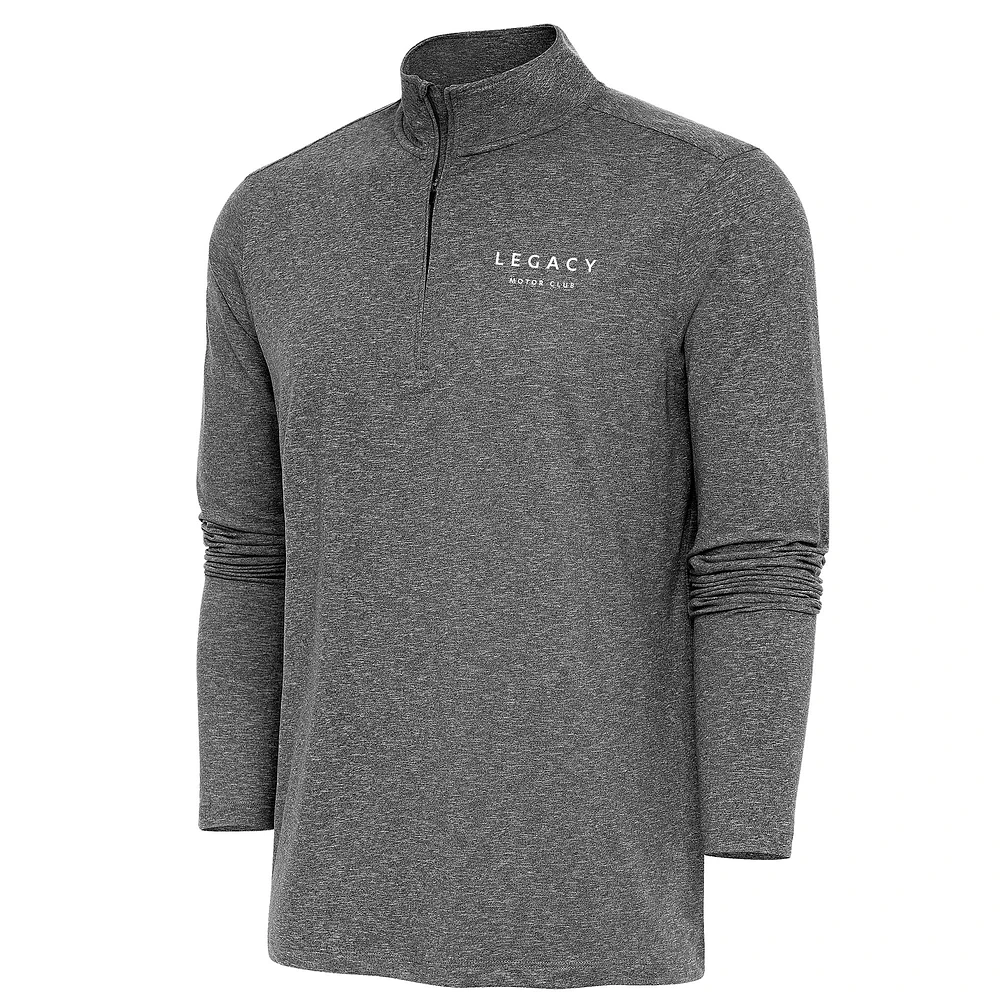 Men's Antigua Heather LEGACY Motor Club Hunk Quarter-Zip Pullover Top