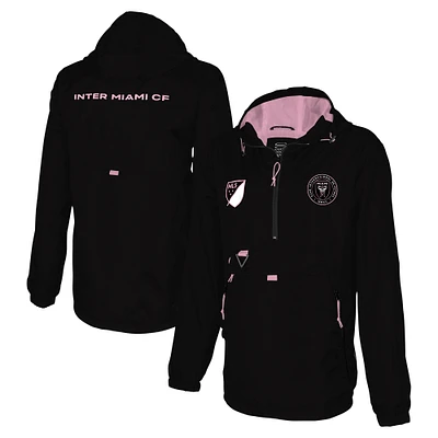 Men's Stadium Essentials Black Inter Miami CF Compete Quarter-Zip Hoodie Jacket