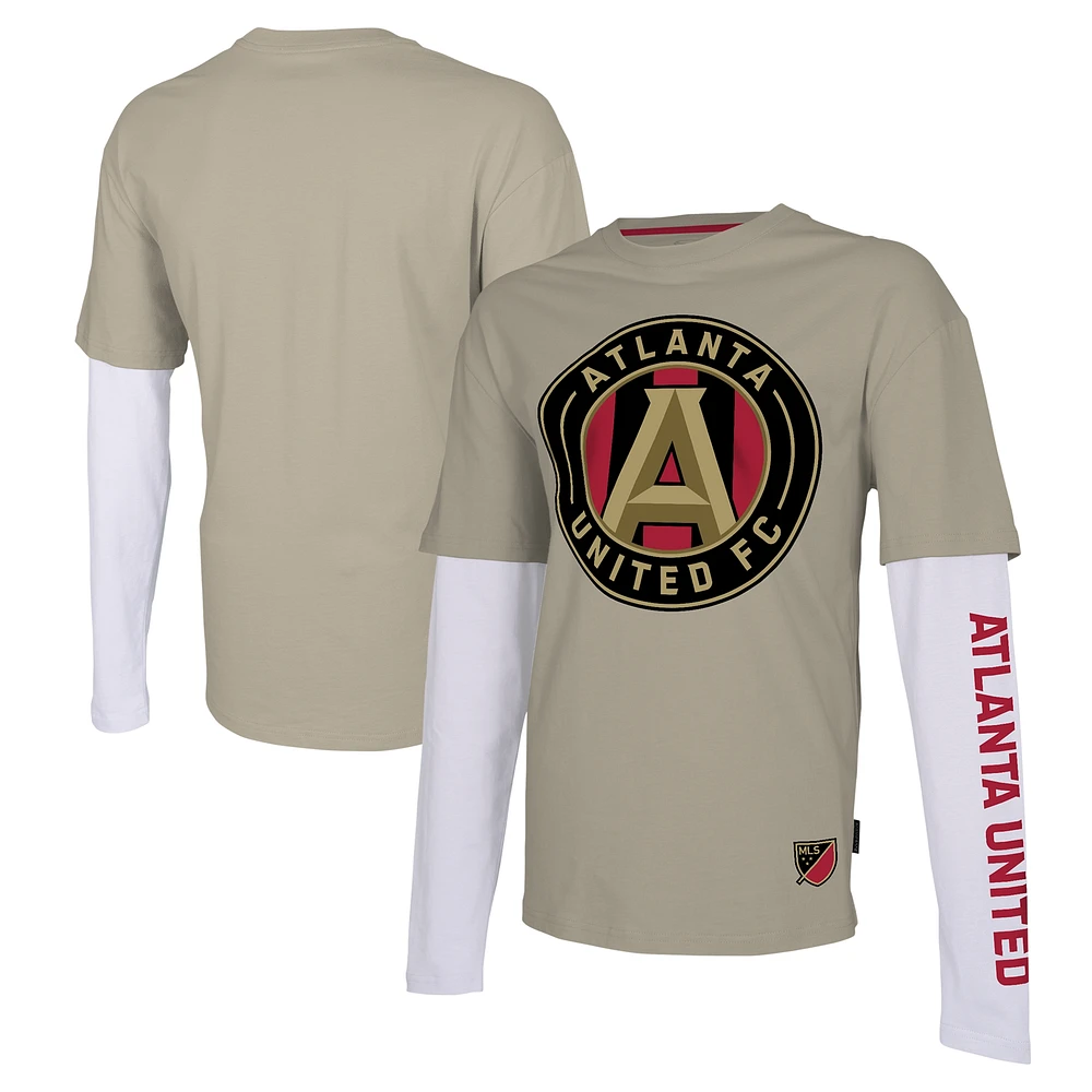 Men's Stadium Essentials Tan Atlanta United FC Status Long Sleeve T-Shirt