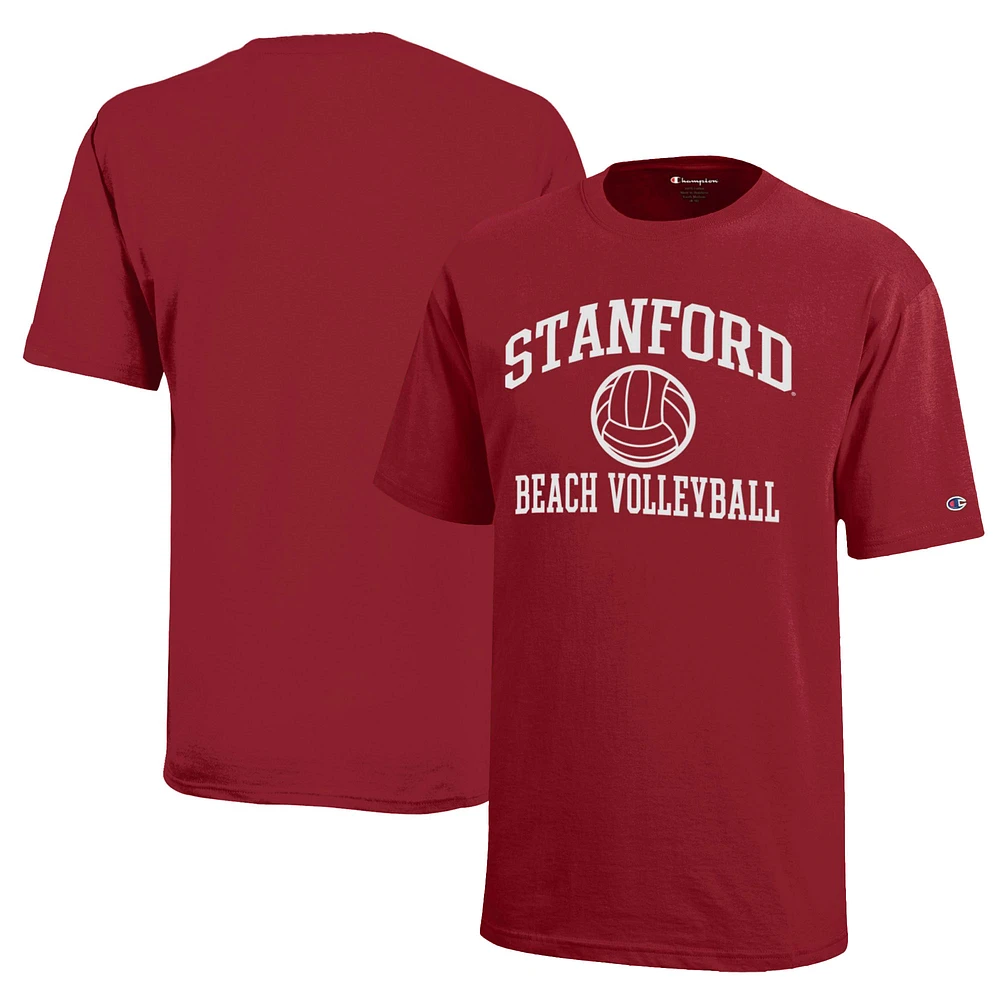Youth Champion Cardinal Stanford Beach Volleyball Icon Jersey T-Shirt