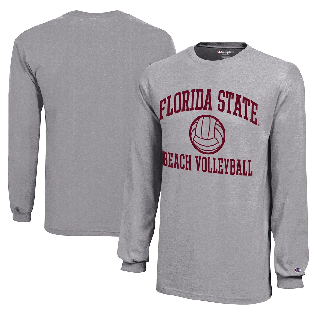 Youth Champion Florida State Seminoles Beach Volleyball Icon Jersey Long Sleeve T-Shirt