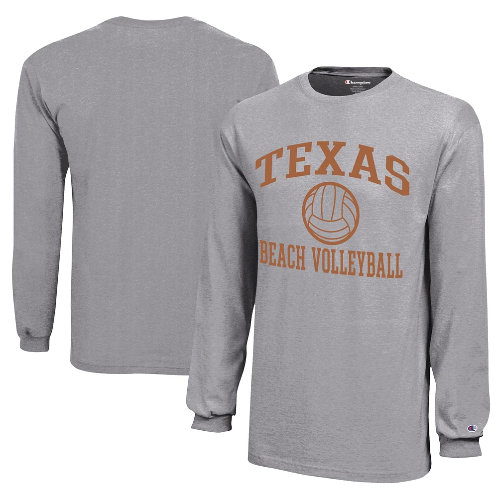 Youth Champion Texas Longhorns Beach Volleyball Icon Jersey Long Sleeve T-Shirt