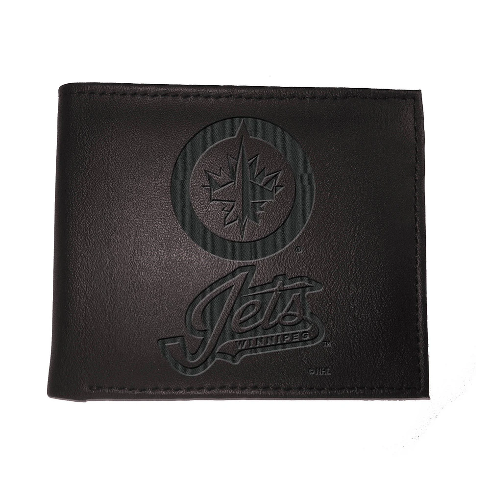 Black Winnipeg Jets Hybrid Bi-Fold Wallet