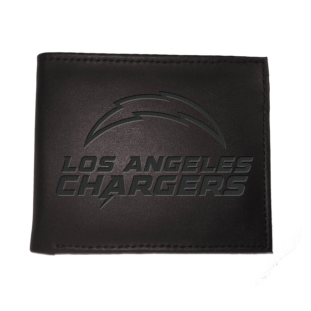 Black Los Angeles Chargers Hybrid Bi-Fold Wallet